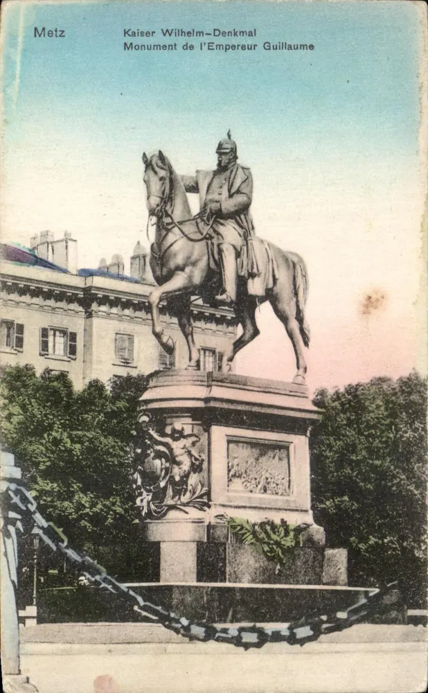 Metz — Denkmal des Kaisers Wilhelm — Verlag Klingenstein & Co., Metz - Vorderseite