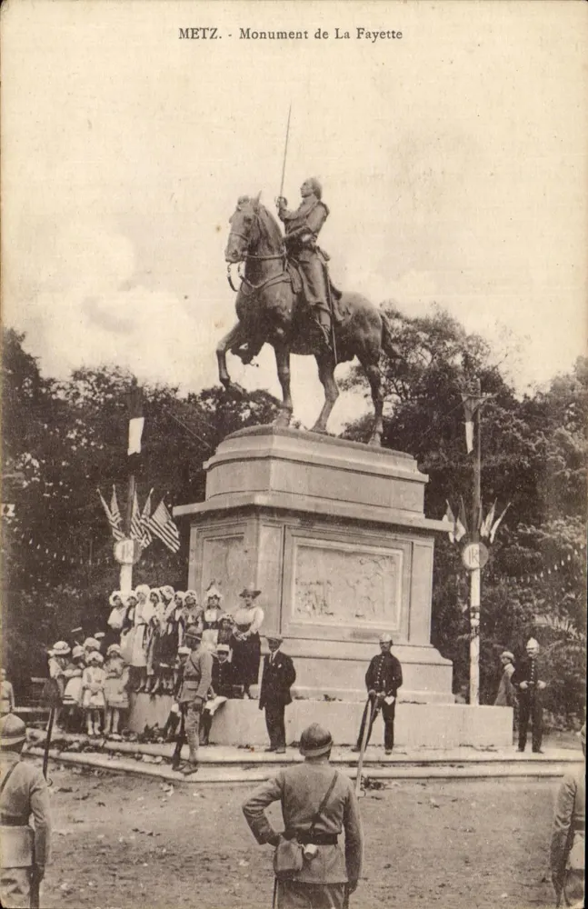 Metz - Monumento de La Fayette — editor desconhecido, número de série não visível - Frente