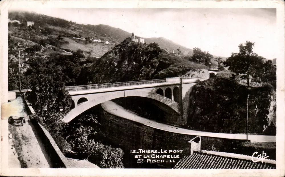 Thiers - Der Brücke und die Kapelle Saint-Roch - Verlag Cab - Vorderseite