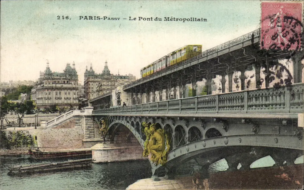 Paris-Passy — Die Metropolitansbrücke — Unbekannter Verlag, Nr. 246 - Vorderseite