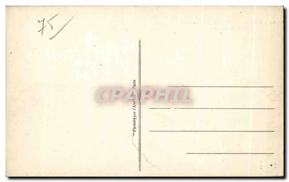 Paris — Théâtre du Châtelet — Zinner Paris - Rückseite