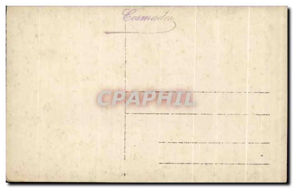 Widok portu w Cosmadès — wydawca nieznany, numer seryjny nieczytelny - Rewers
