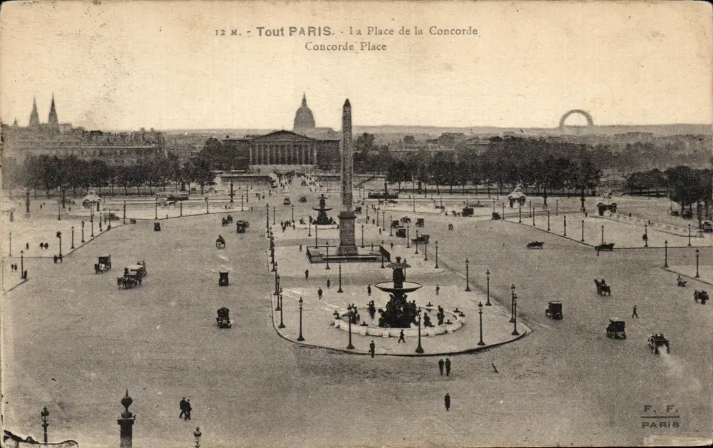 Place de la Concorde — Paris — F.P. Paris, Nr.12 M. - Vorderseite