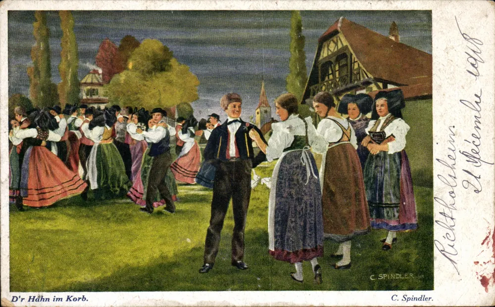 D'r Hähn im Korb — Dança folclórica — C. Spindler, n° 108 - Frente