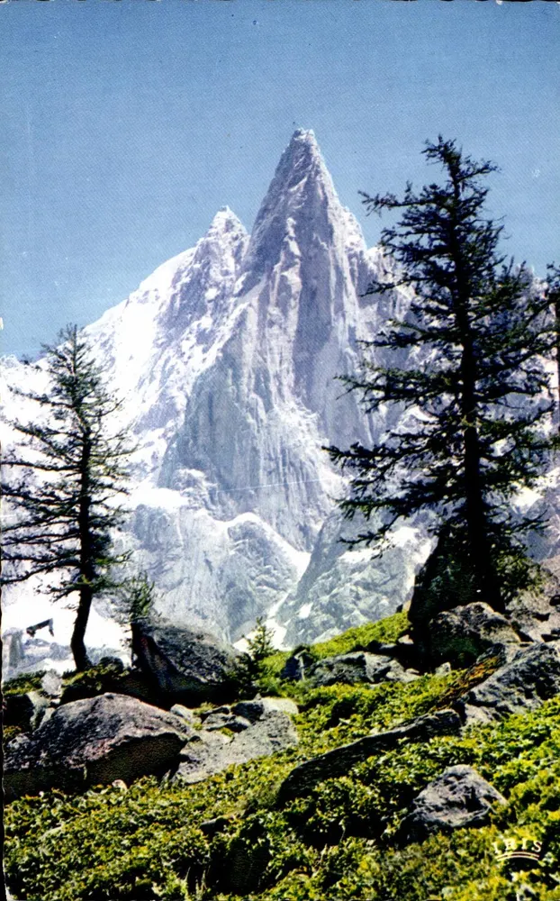 Les Drus e a Aiguille Verte — Chamonix — Edição Mexichrome - Frente