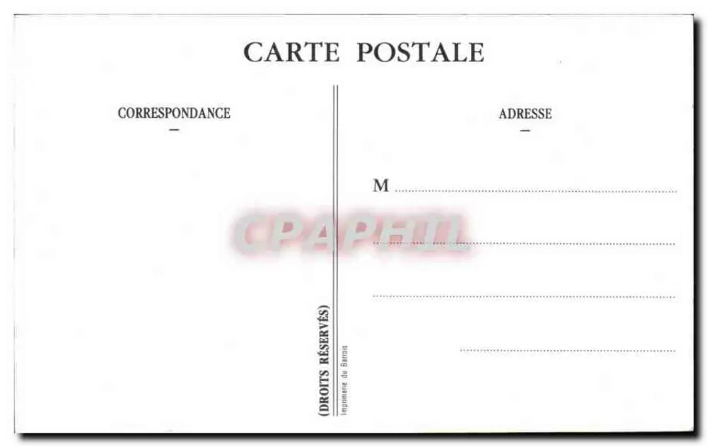 Madeleines de Commercy — Publicidade para especialidades locais — Imprimerie de Barras - Verso