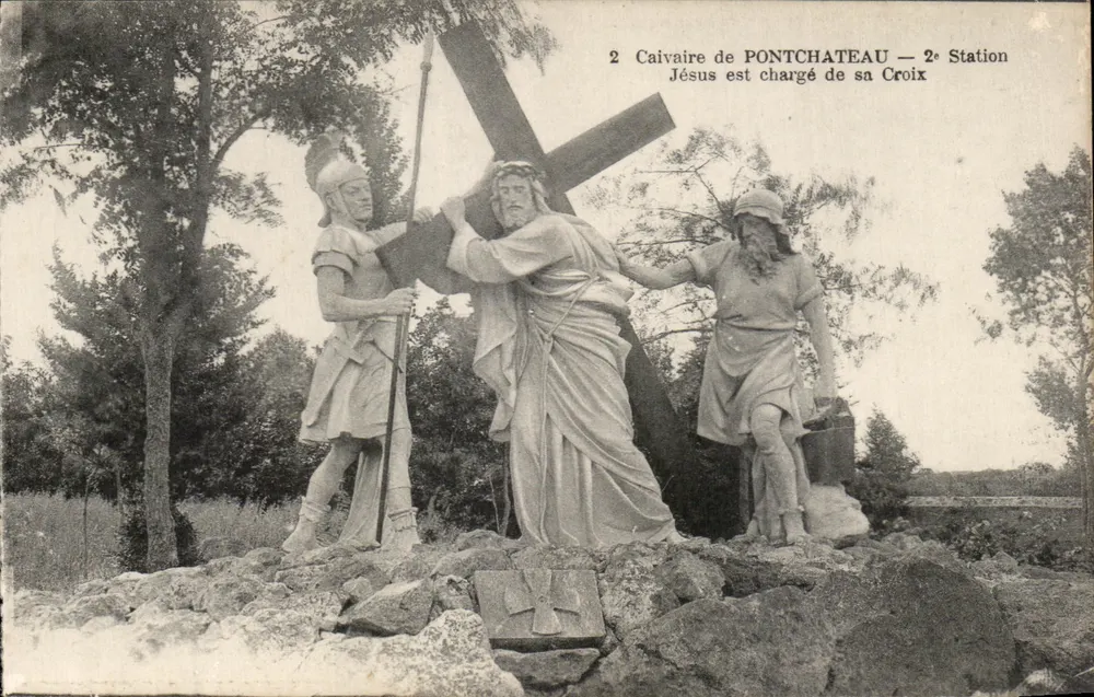 Ansicht von Pontchâteau — 2. Station: Jesus trägt sein Kreuz - Vorderseite