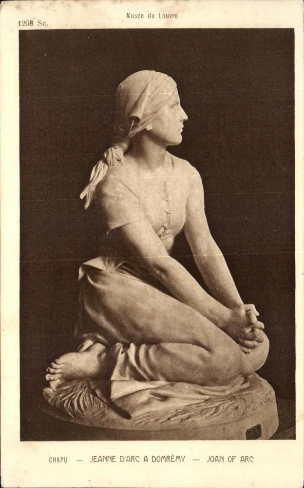 Jeanne d'Arc — Skulptur von Chapu — Musée du Louvre - Vorderseite