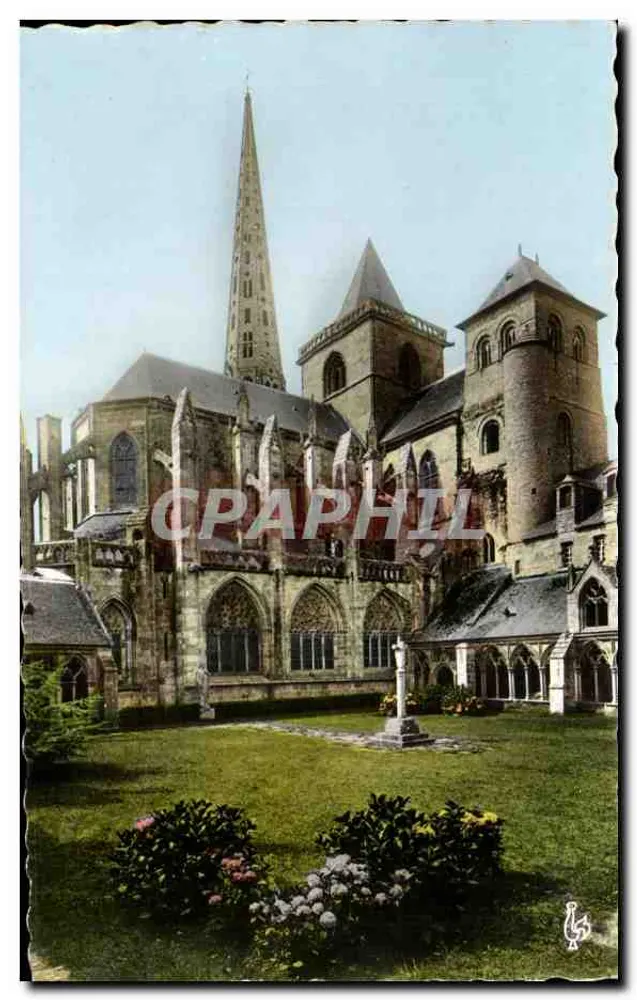 Treguier (C.-du-N.) — Kathedrale, der Cloister und die Hastings-Turm — Les Tirages Modernes, Paris - Vorderseite