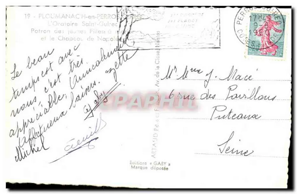 Ploumanach-en-Perros-Guirec — Oratorium Saint-Guired — Editions Gaby - Rückseite