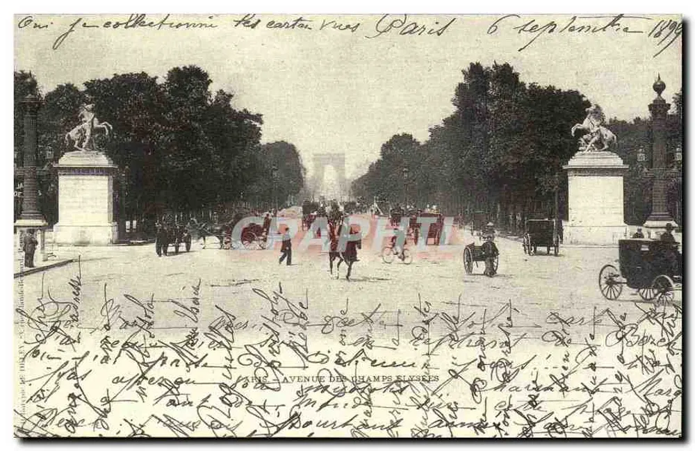 Avenue des Champs-Élysées — Paris — Vues de Paris, série D2 465 40 10 - Frente