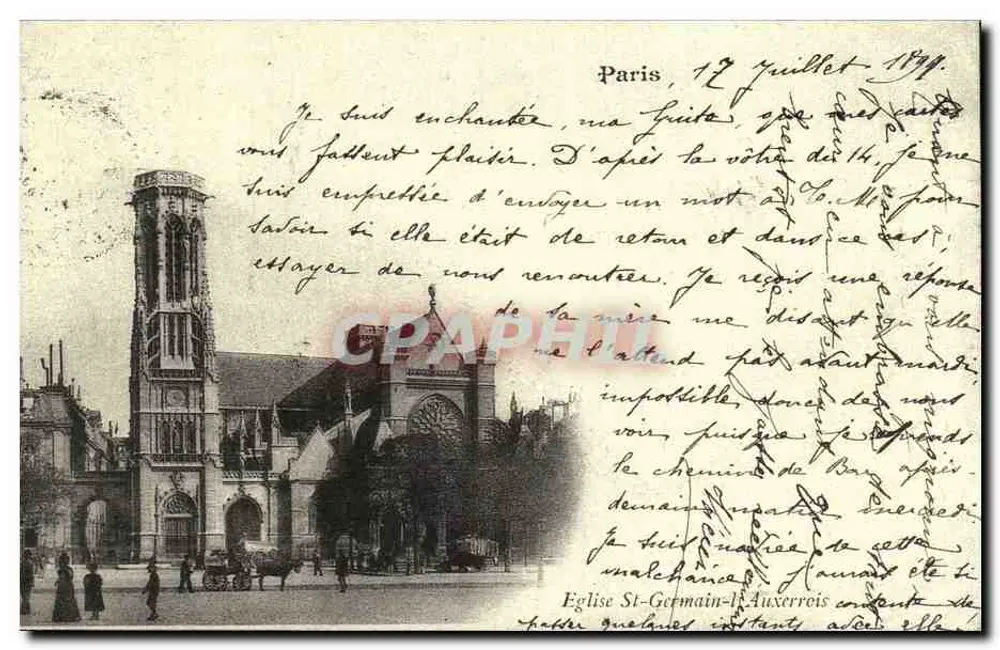 Igreja de Saint-Germain-l'Auxerrois — Paris — Édito-Service SA n° D2 465 40 14 - Frente