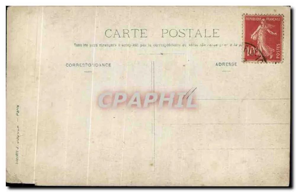 Paris — Gôndola — Sociedade J. Goujula — Paris - Verso