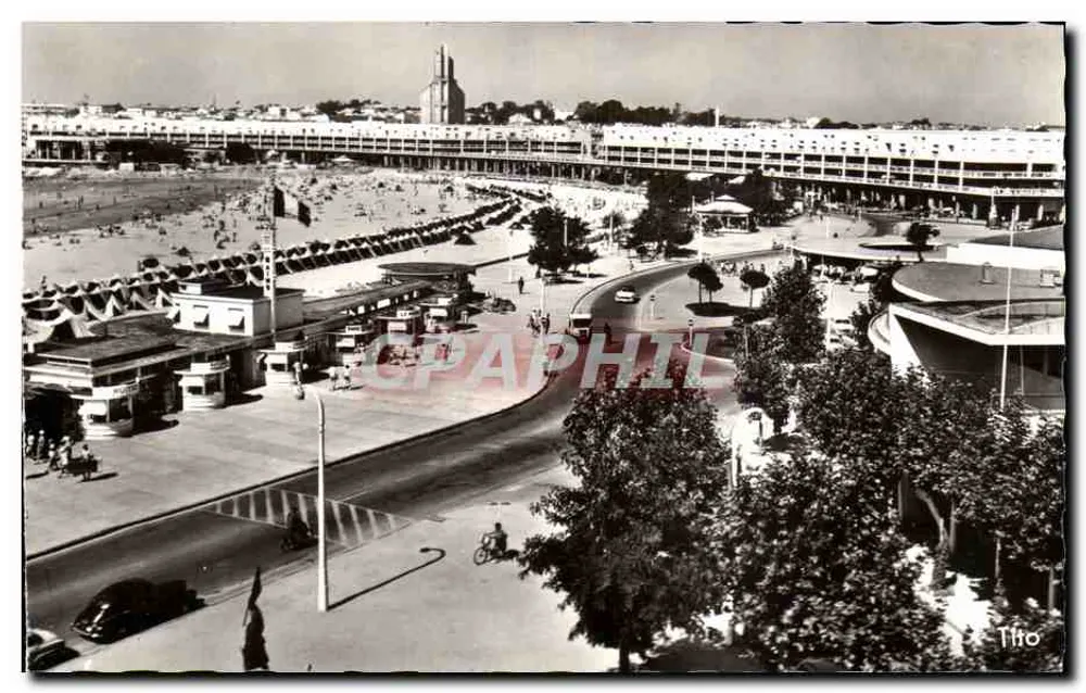 Strand und Promenade der Côte d'Azur — Luftbild — Tito - Vorderseite