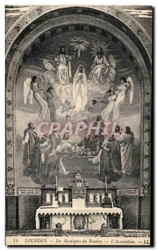 LOURDES — Die Mosaiken des Rosenkranzes — Die Himmelfahrt — LL - Vorderseite