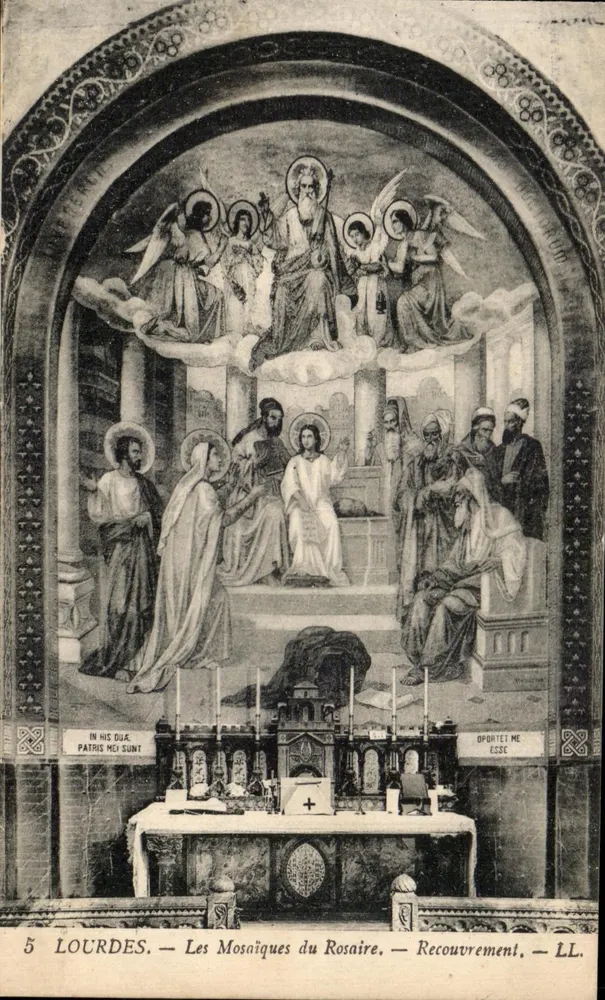 Lourdes — Die Rosenkranz-Mosaiken — Umschlag — LL - Vorderseite