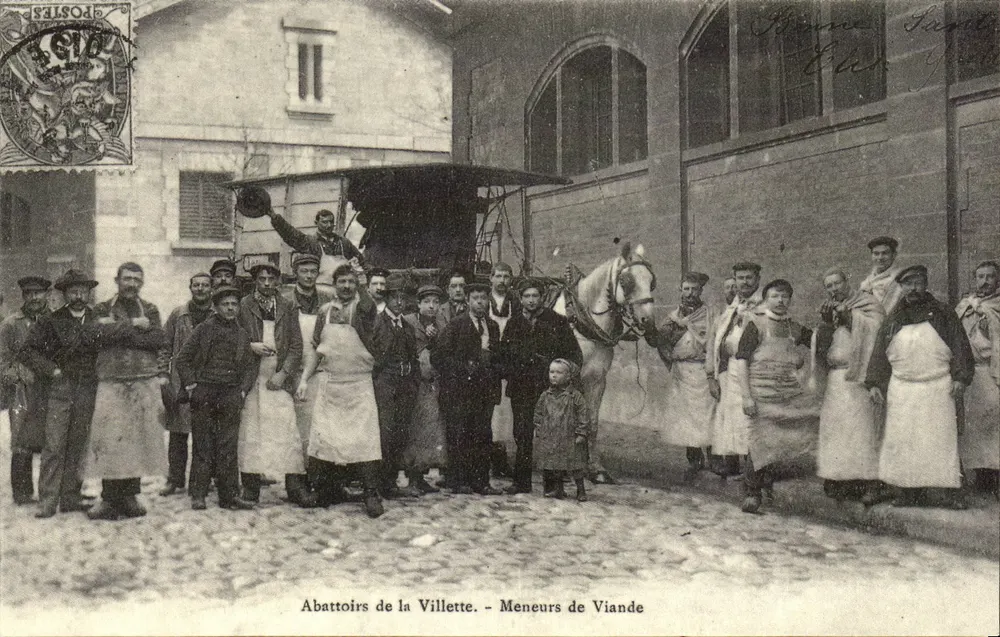 Abattoirs de la Villette — Fleischhändler — Éditeur C.E. 10-09 - Vorderseite