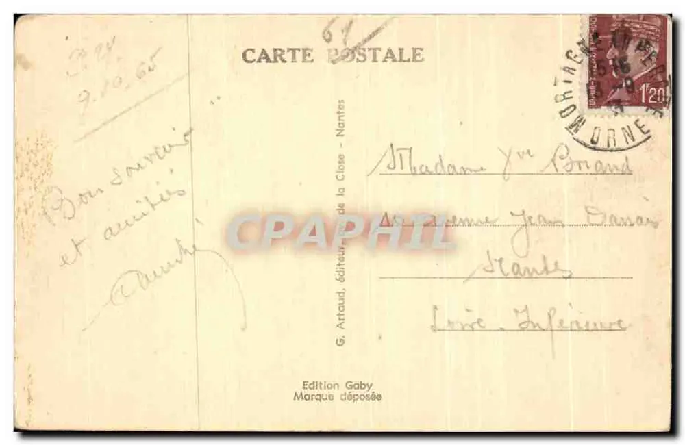Alençon (Orne) — Avenida da Estação — L. W. 1975 - Verso