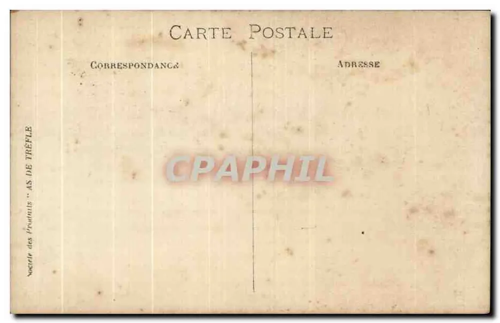 Família — três crianças — Sociedade dos Frutais - AS de Tréfle - Verso