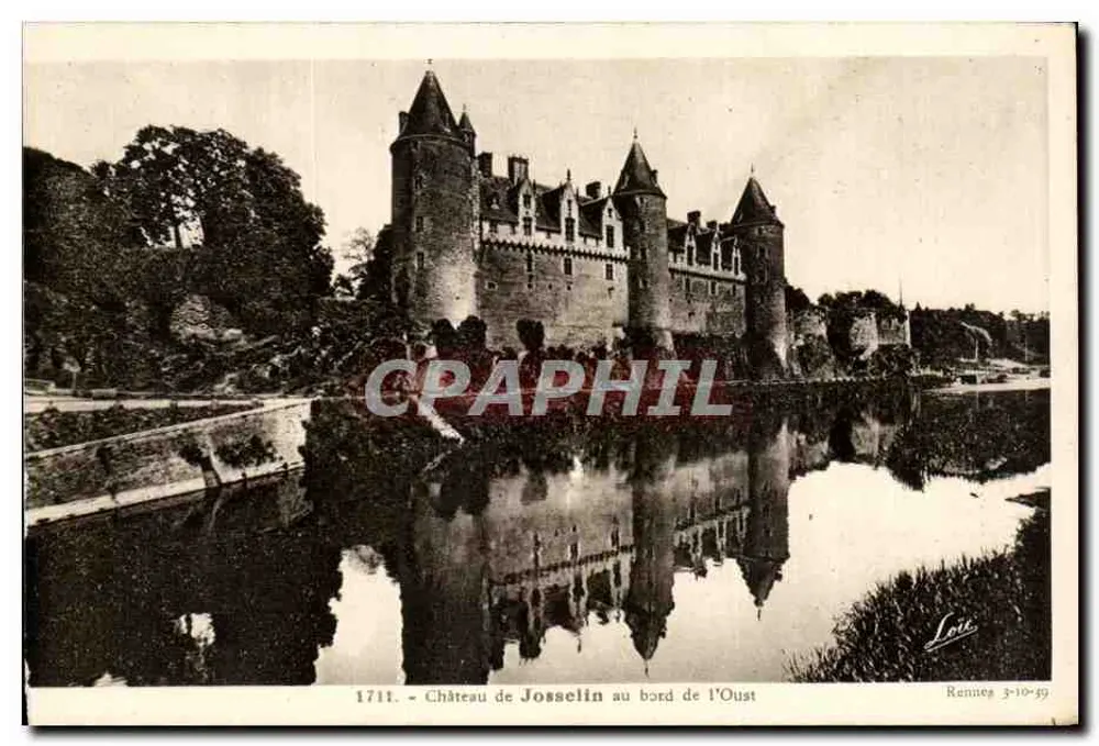 Schloss Josselin am Ufer der Oust — Rennes, Nr. 1711 - Vorderseite