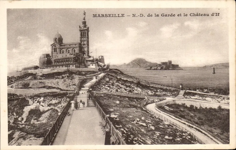 Marseille — Notre-Dame de la Garde und Schloss If - Vorderseite