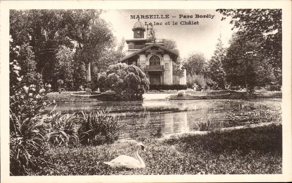 Marseille - Parc Borély - Der See und das Chalet - Vorderseite