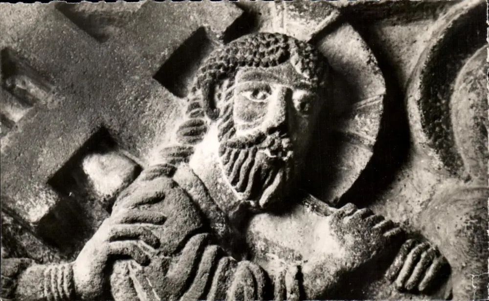 Saint-Nectaire — Kapitell der Passion, Das Tragen des Kreuzes — Sonderausgabe der Kirche - Vorderseite