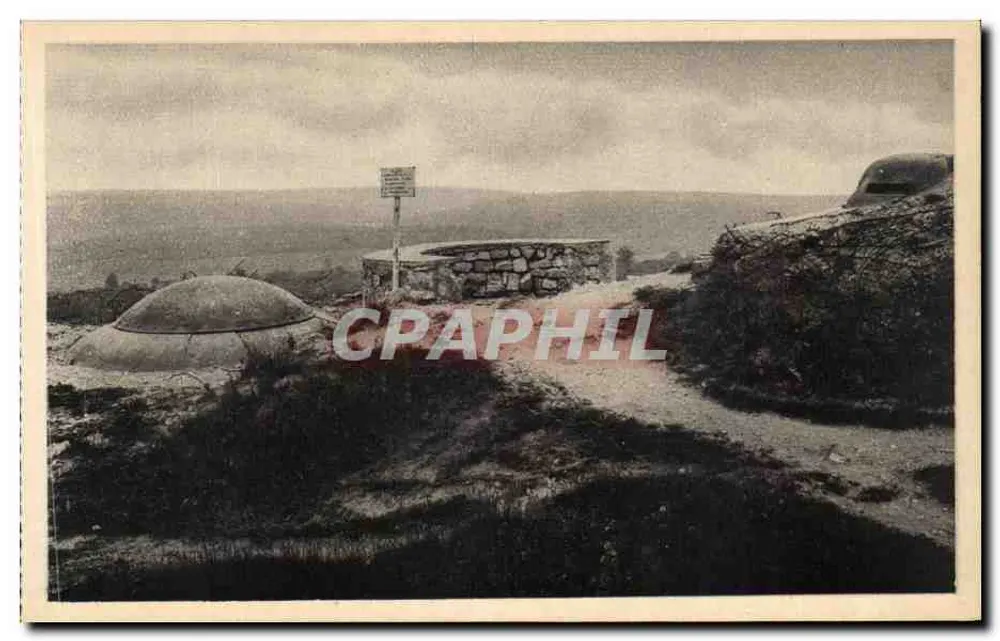 Fort Douaumont — Panzerkanone 75 mm und Orientierungstafel — Edition Verdun, Nr. 136 - Vorderseite