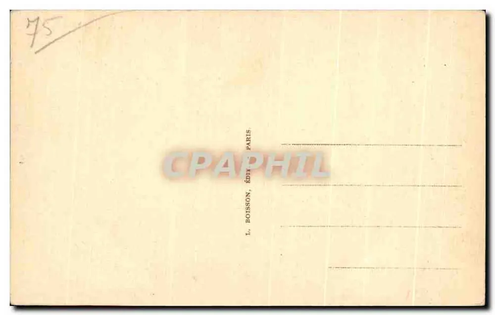 Seine Eminenz Kardinal VERDIER — Erzbischof von Paris — L. BOISSON, Verlag, Paris - Rückseite