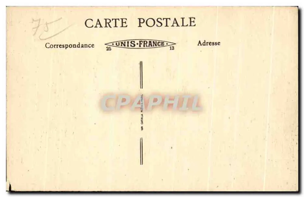 Majestic Hotel — Paris — Avenue Kléber - Verso