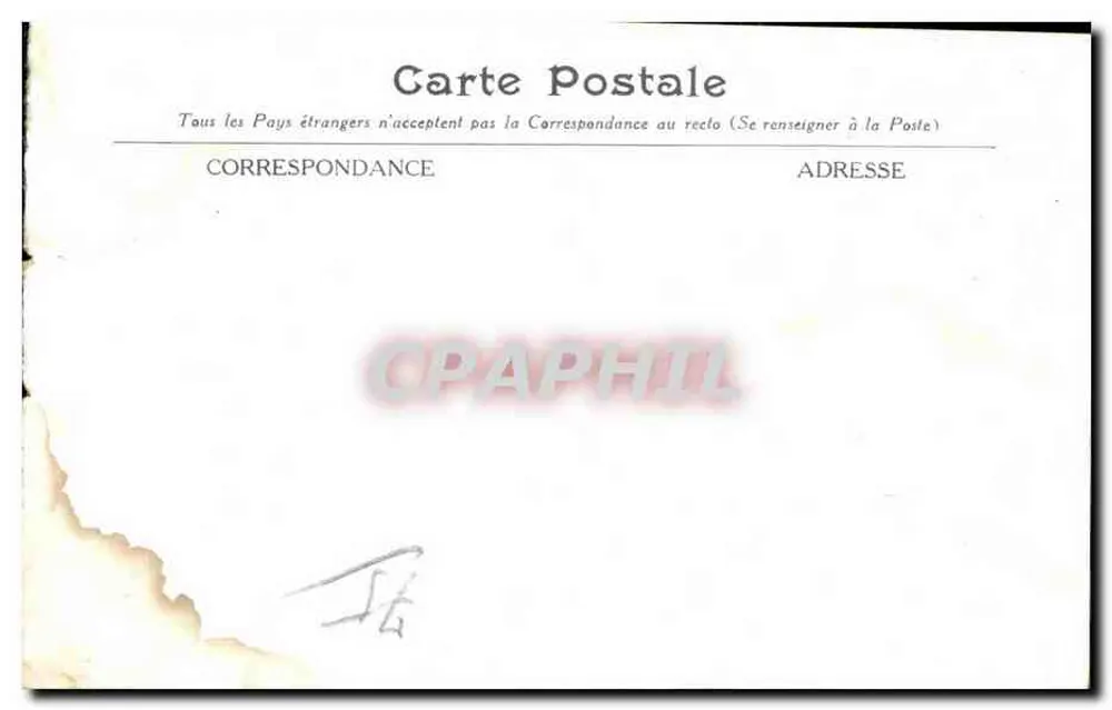 Facon de la rue de la République — façade ornée d'un mascaron démoniaque — éditeur non imprimé - Verso