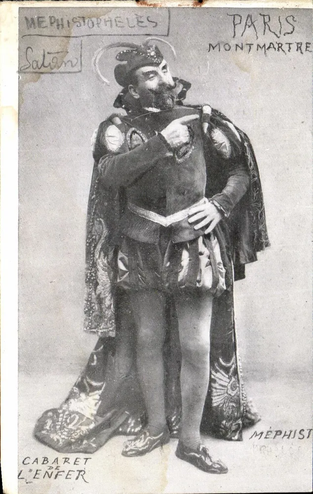 Mephistopheles — Satan — Cabaret der Hölle, Paris Montmartre - Vorderseite