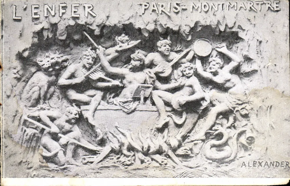L'Enfer — sculpture décorative — éditeur ALEXANDER, Paris-Montmartre - Voorkant