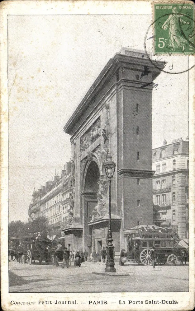 Parigi — La Porta Saint-Denis — Collector Petit Journal - Recto