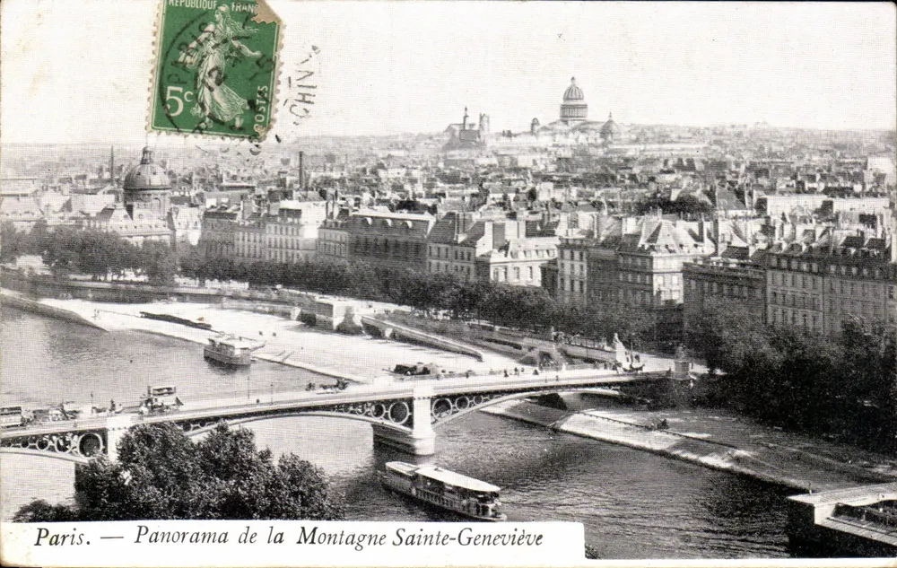 Paris. — Panorama der Montagne Sainte-Geneviève — Verlag nicht sichtbar - Vorderseite