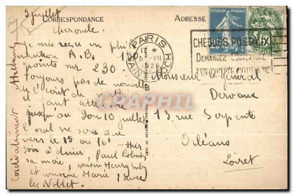 Paris — A Sorbonne — Universidade — ND — 2916 - Verso