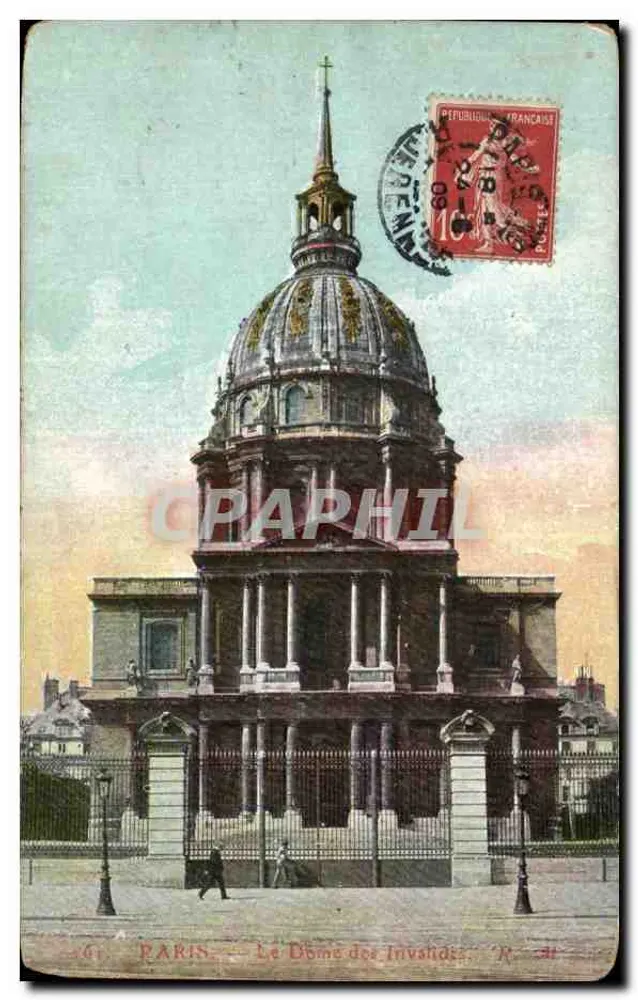 Paris — O Dôme dos Invalides — editor N° 31 - Frente