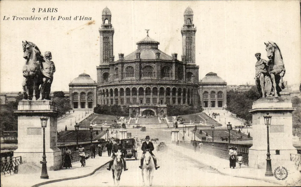 Der Trocadéro und die Pont d'Iéna — Paris — Imp. phot. L'Ami du Paris - Vorderseite