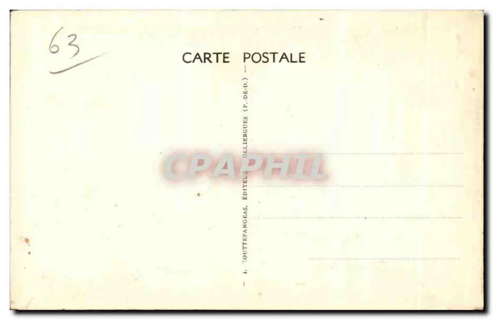 Zwei Frauen im traditionellen Kleid — Auvergne — G. D'O. 1236 - Rückseite