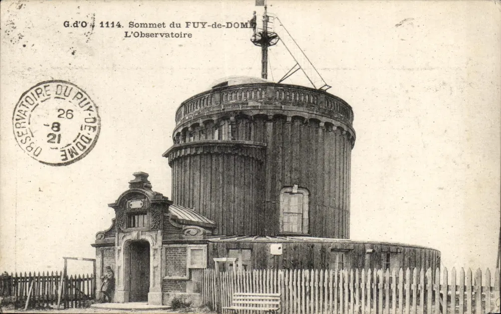 Gipfel des FUY-de-DOME — Das Observatorium — G.d'O 1114 - Vorderseite