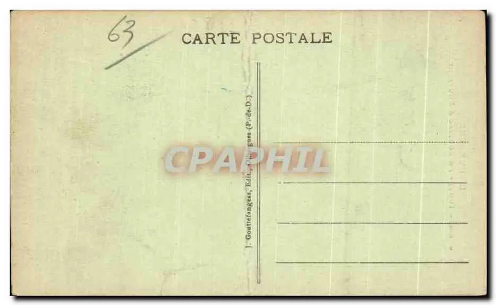 La Bourrée d'Auvergne — 1007 — Verlag Gouttefanges - Rückseite