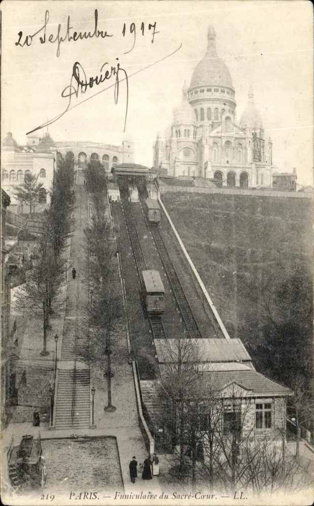 Paris — Seilbahnen des Sacré-Cœur — LL. n° 219 - Vorderseite