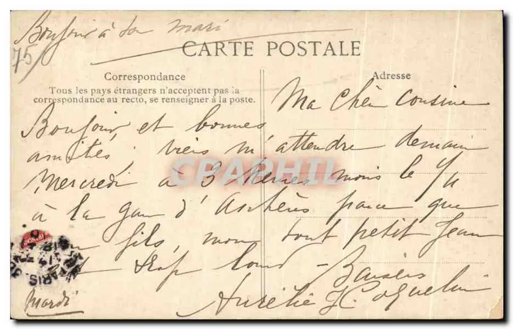 Monument de Tarnier — Paris — Rue d'Assas — Editora ELD, n° 2038 - Verso