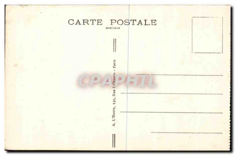 Marschall Foch — Abreise nach Paris am 11. November 1918 — Compagnie du Nord - Rückseite