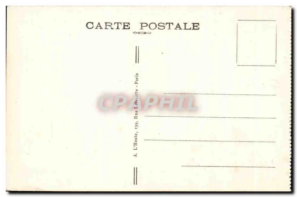 Forêt de Compiègne — Gedenkmonument des Waffenstillstands — Verlag A. L'Hoste, Paris - Rückseite