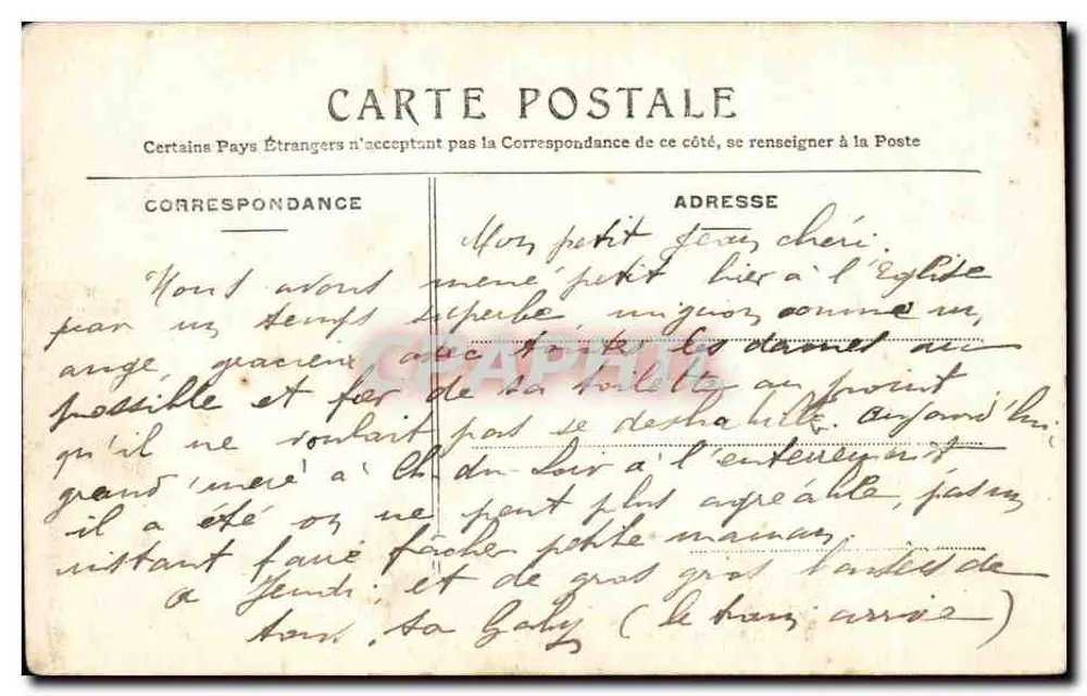 Floresta de Fontainebleau — Gruta Colinet — Editor não identificado, n° 114 - Verso