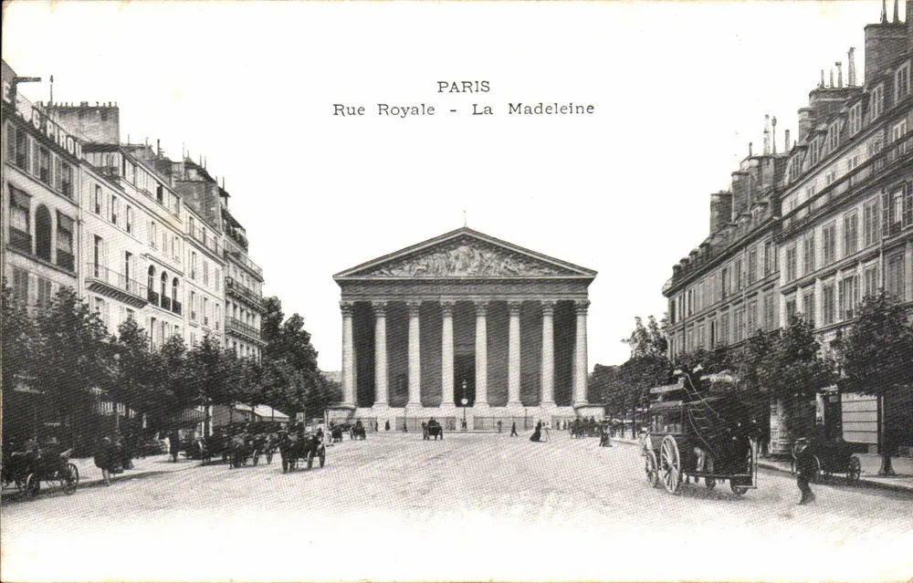 Paris - Rue Royale - La Madeleine — editor G. Pirou - Frente