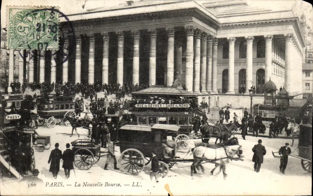 PARIS — Die Neue Börse — LL. — Rue de Sévres — Gare du Nord - Vorderseite