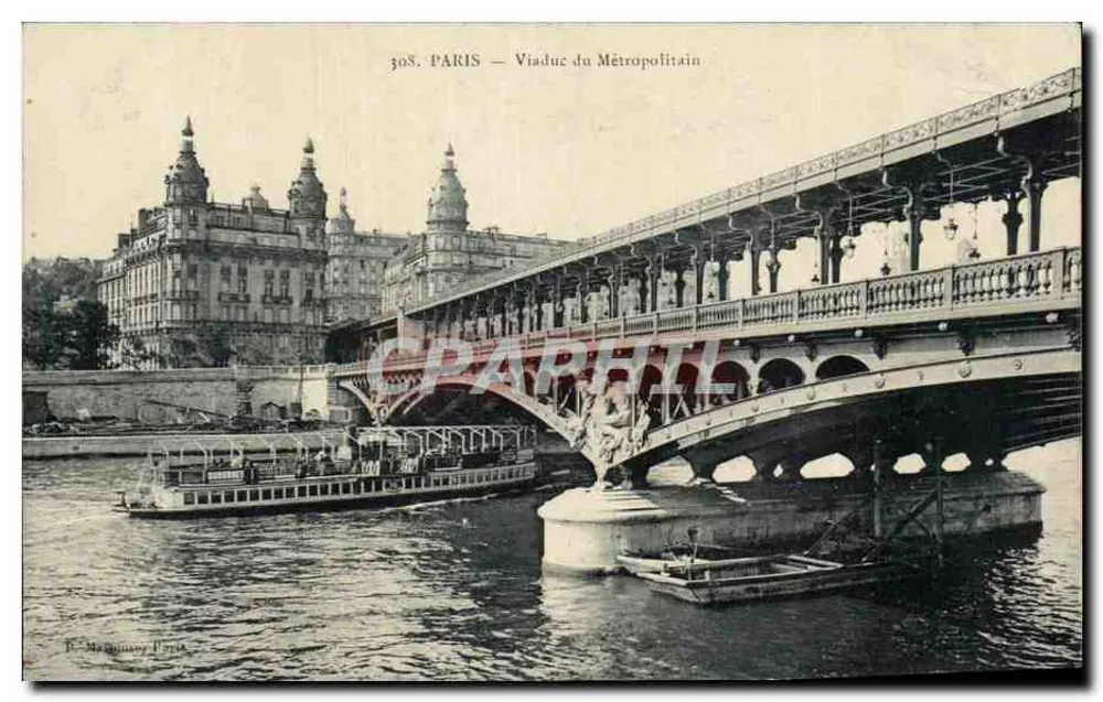 Paris — Viaduc du Métropolitain — E. Maillony, Paris - Vorderseite