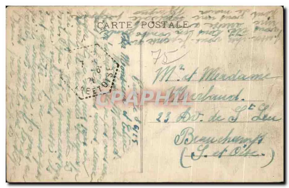 Hotel Majestique - Paris — Avenue Kléber (Place de l'Étoile) — Verleger E. Rosen, Paris, n° 37871 - Rückseite